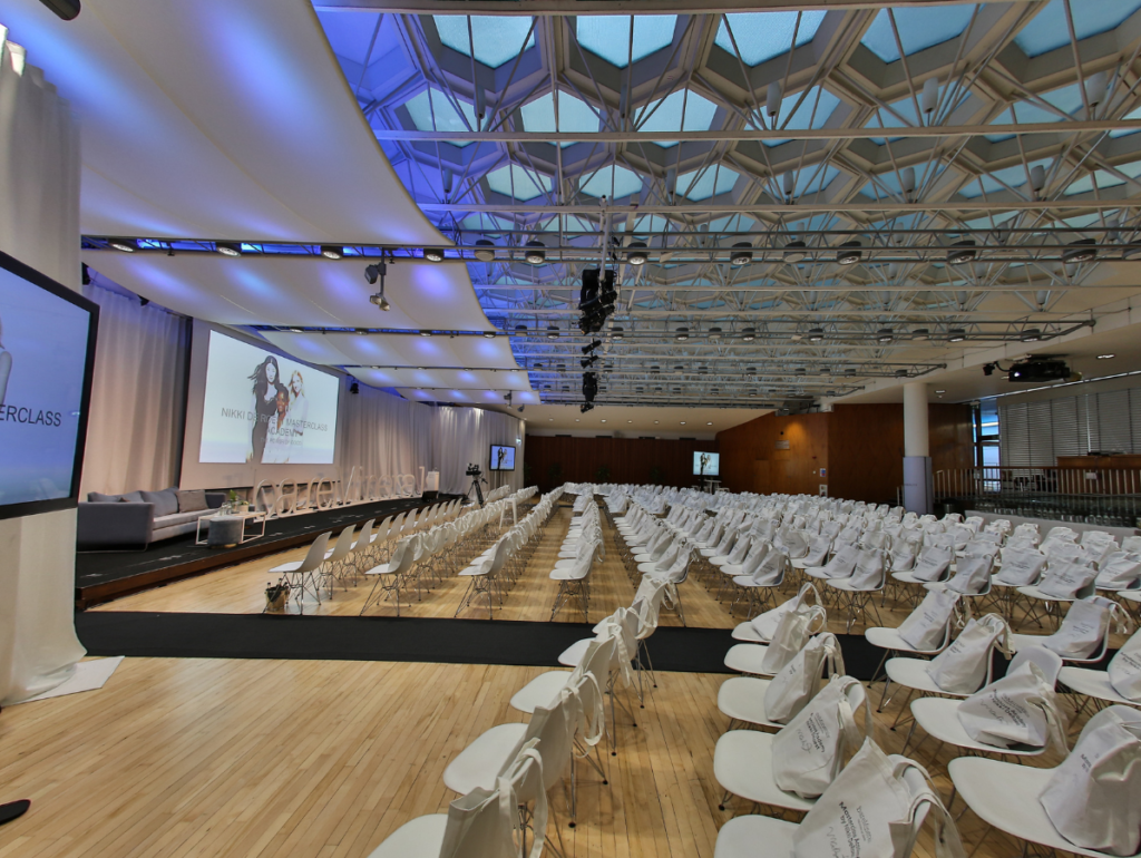 Large two day conference in Congress Hall for world renowned beauty brand